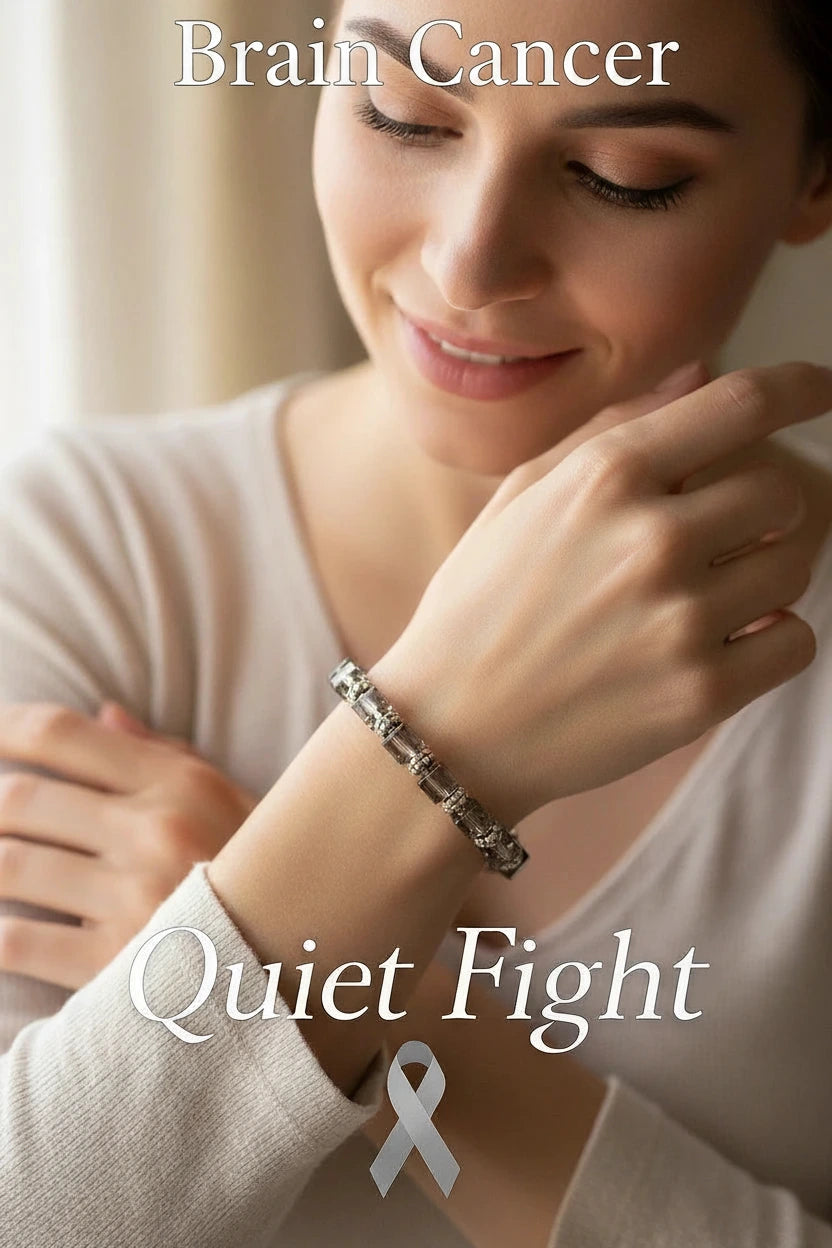 Courage Collection-Awareness Bracelet -Brain Cancer -Quiet Fight