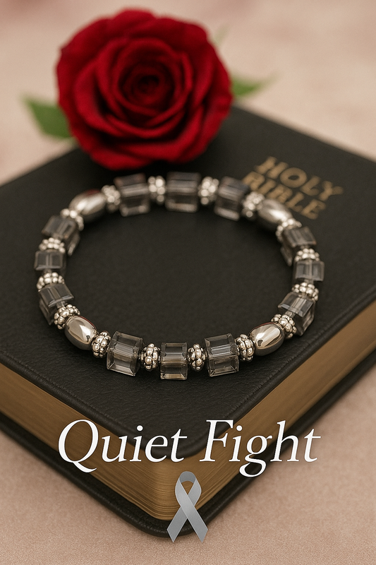 Courage Collection-Awareness Bracelet -Brain Cancer -Quiet Fight