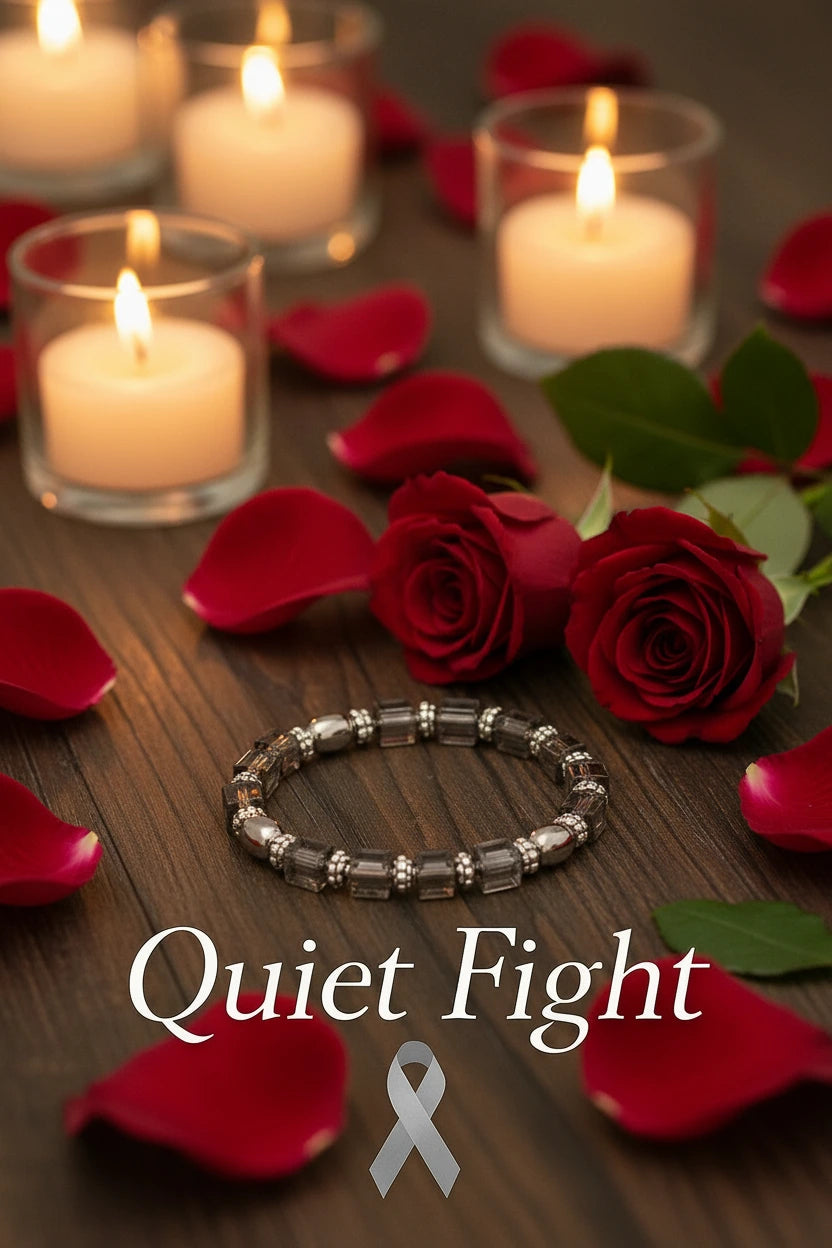 Courage Collection-Awareness Bracelet -Brain Cancer -Quiet Fight