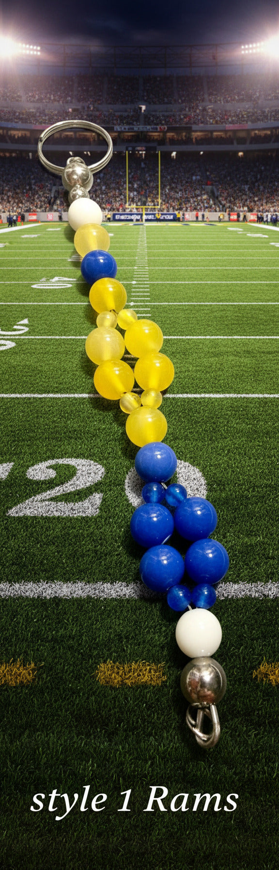 Sports color key chains-Rams