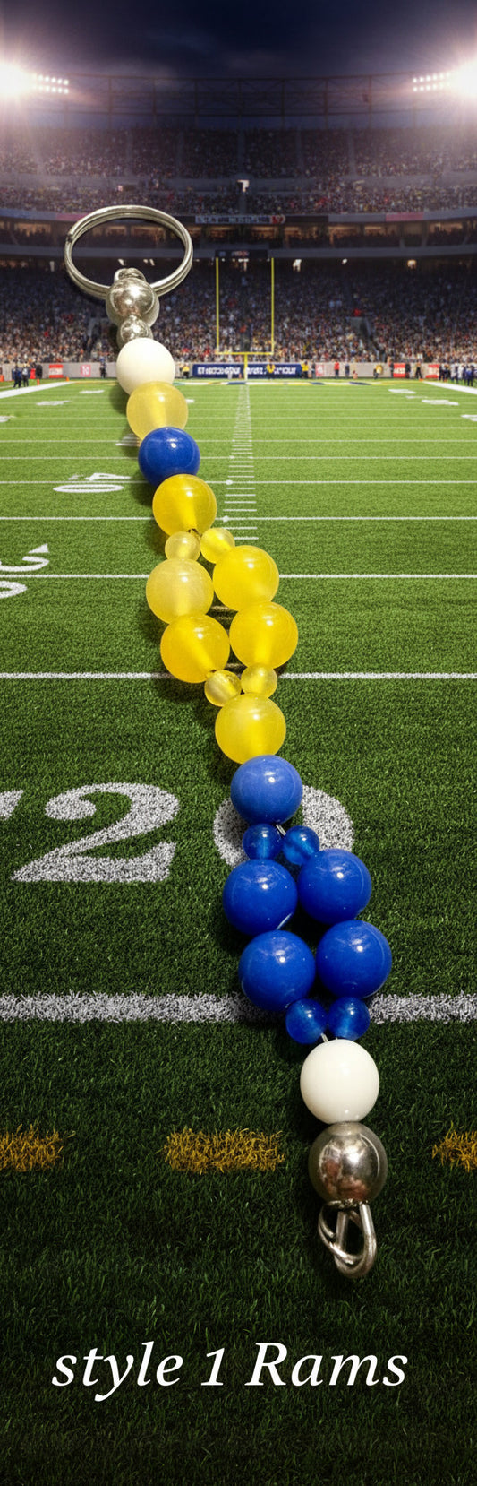 Sports color key chains-Rams