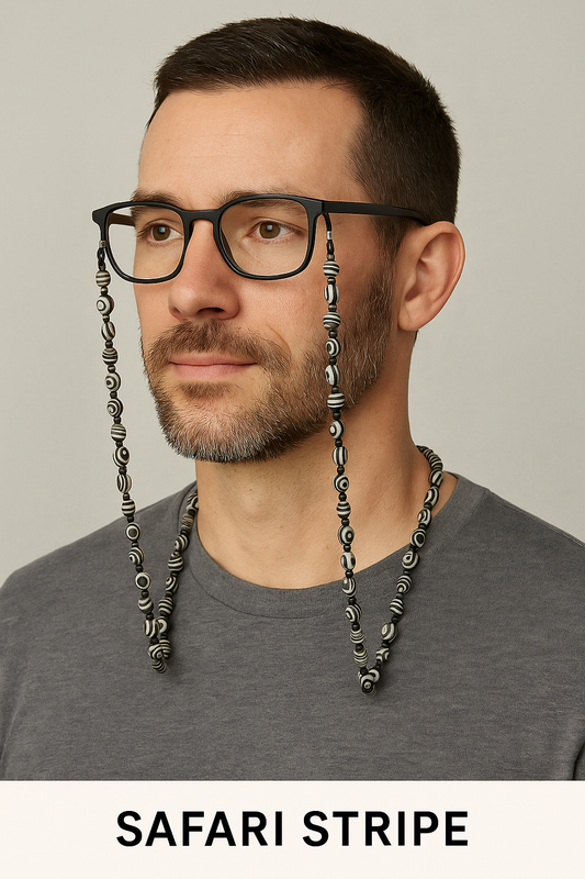 Eyeglass Catcher-Safari Stripe-mens corner