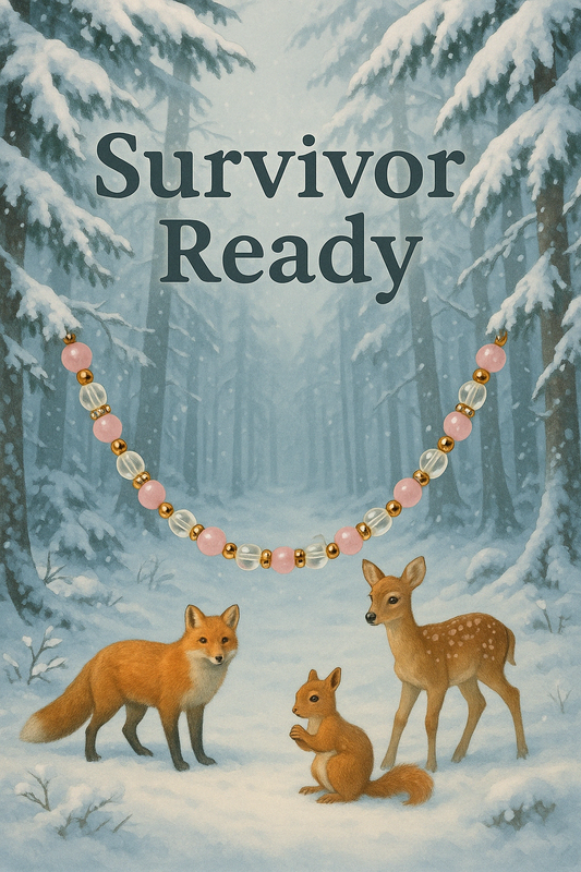 Survivor-Ready- 8mm Gold tone Necklace
