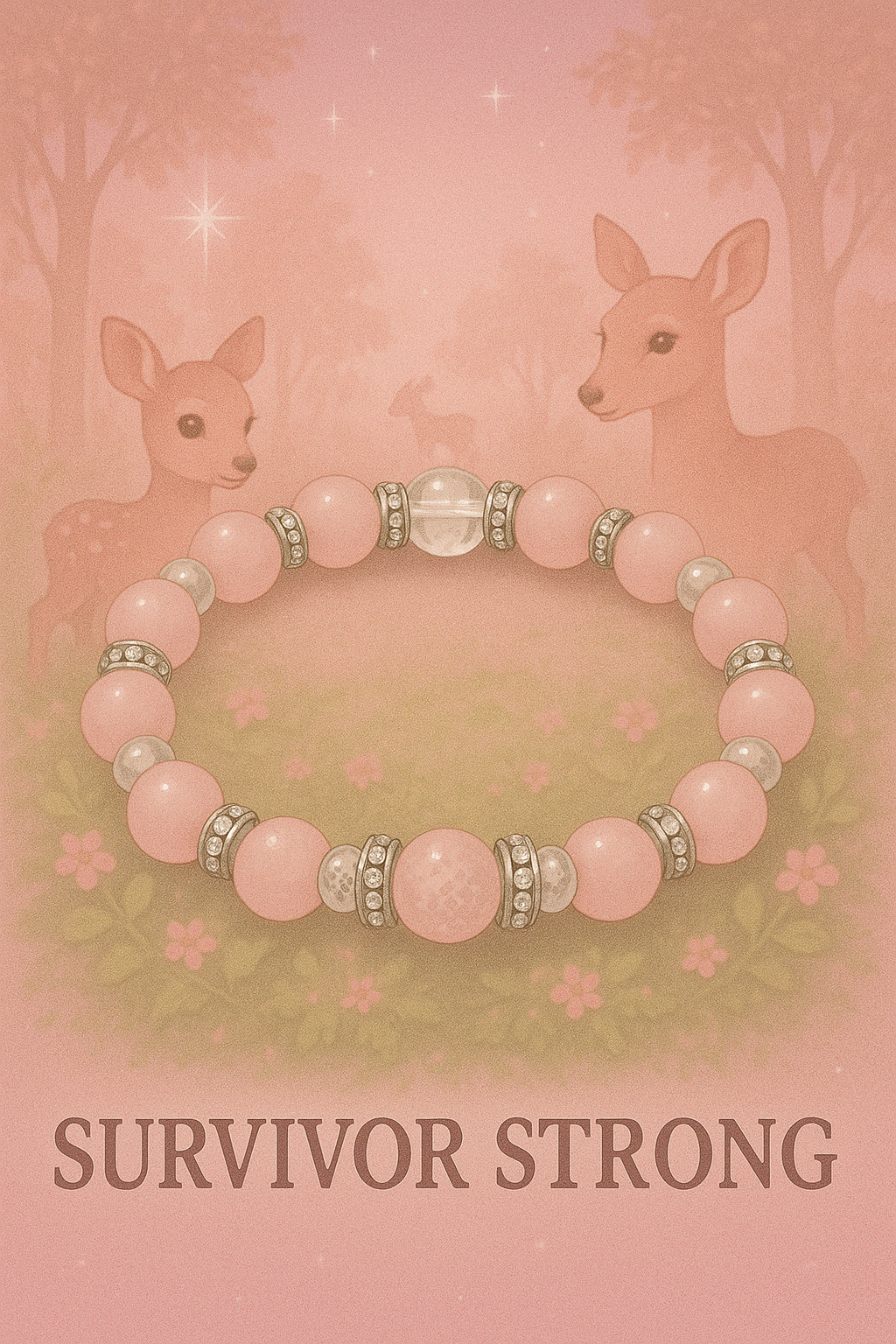 Survivor Strong Bracelet with Silver accents