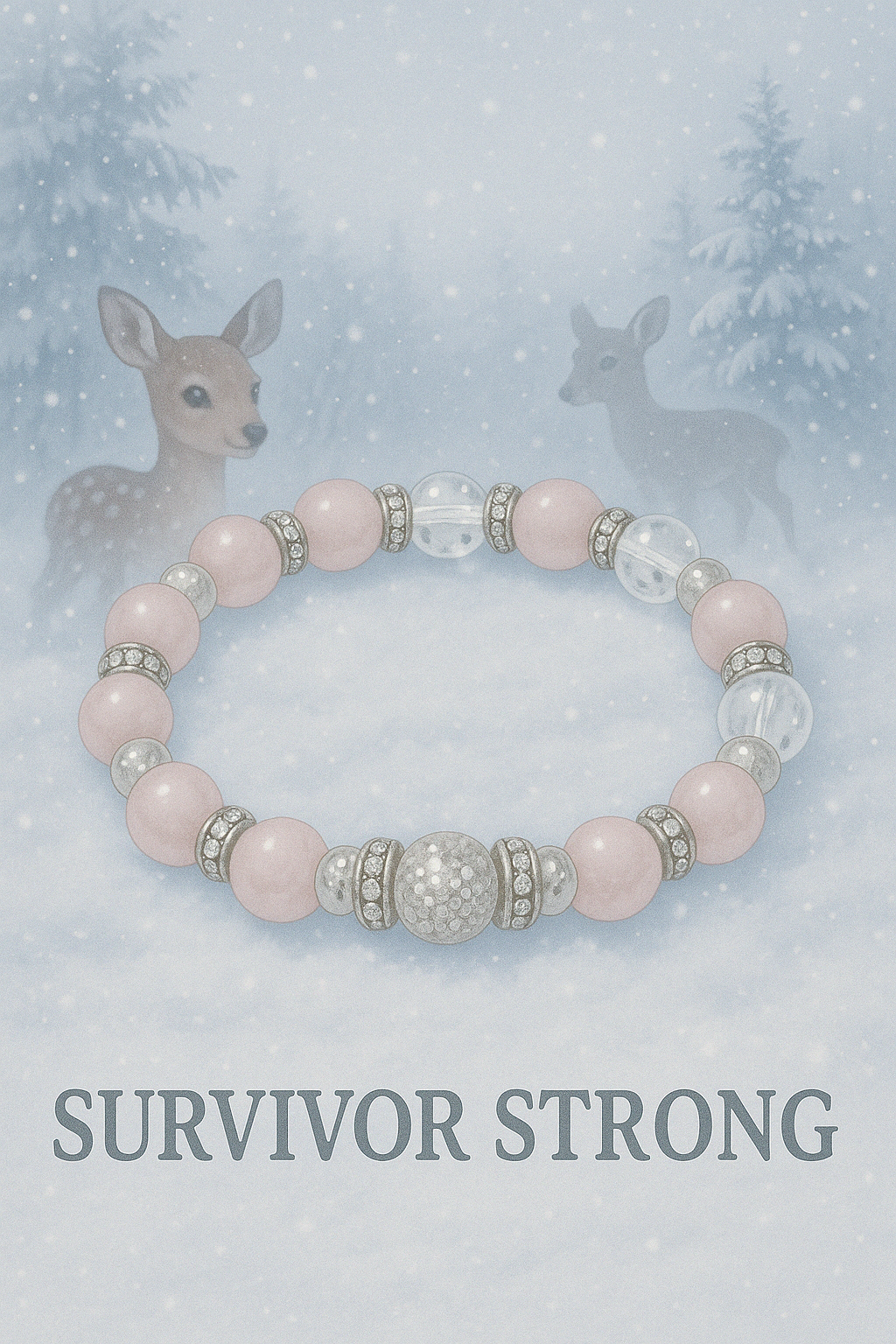 Survivor Strong Bracelet with Silver accents