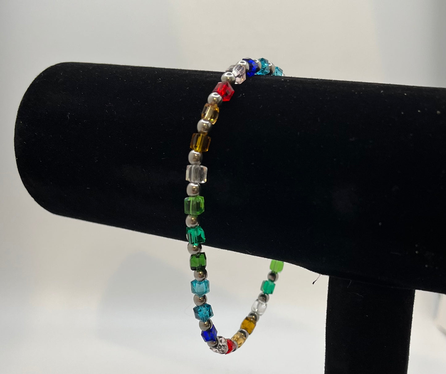 Prismatic Elegance Ankle Bracelet