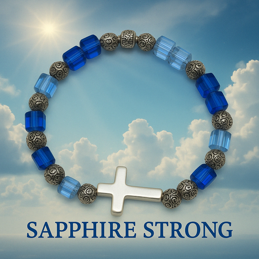 Heavenly Grace-Sapphire Strong- Bracelet