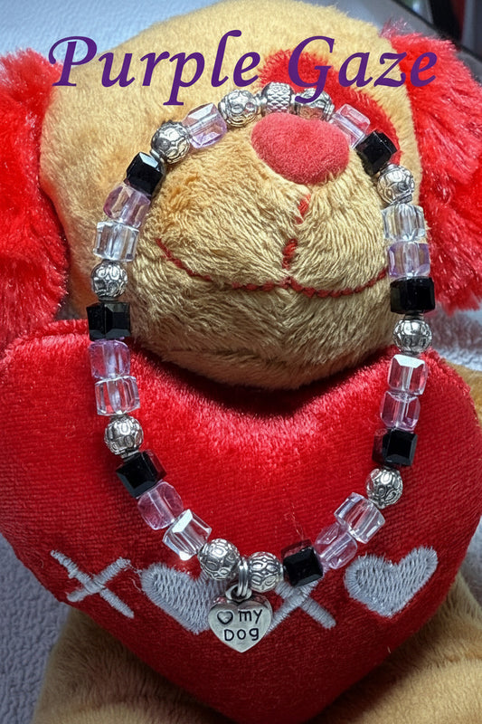 Purple Gaze Bracelet with charm